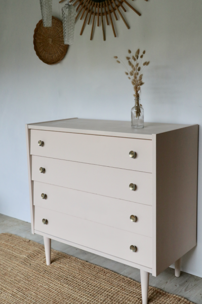 commode vintage peinte 