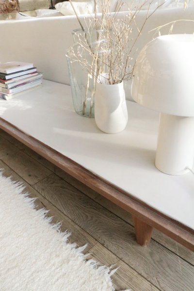 étagères beton et bois