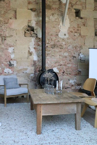 table basse en chêne